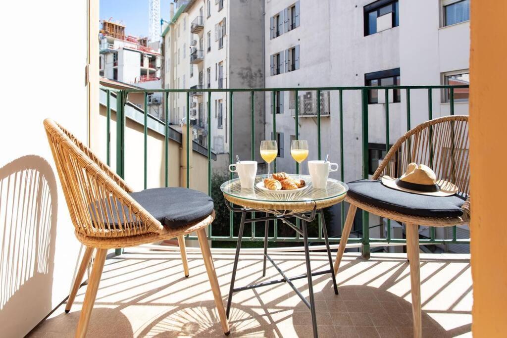 L19 1Bdr Massena Central 2Mins Sea/Promenadeac/Balcony 니스 외부 사진